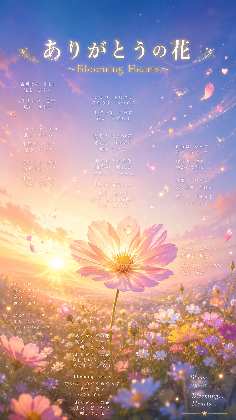 ありがとうの花 ～Blooming Hearts～#sasasa artwork