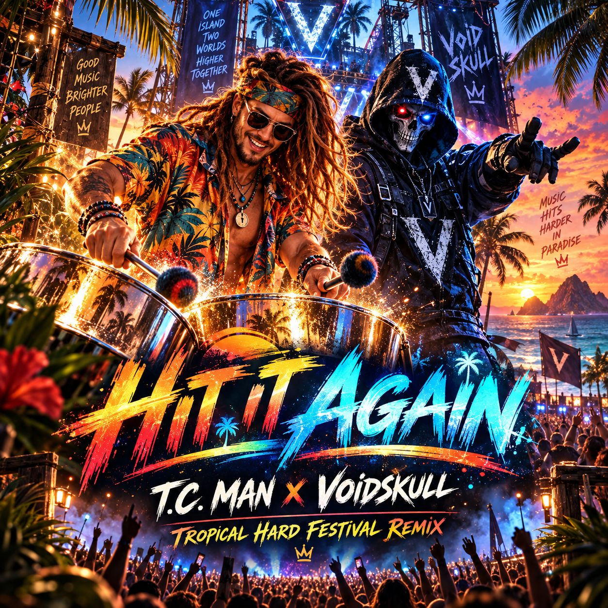 Hit It Again ft. T.C. VoidSkull (Tropical Hard Festival Remix) artwork