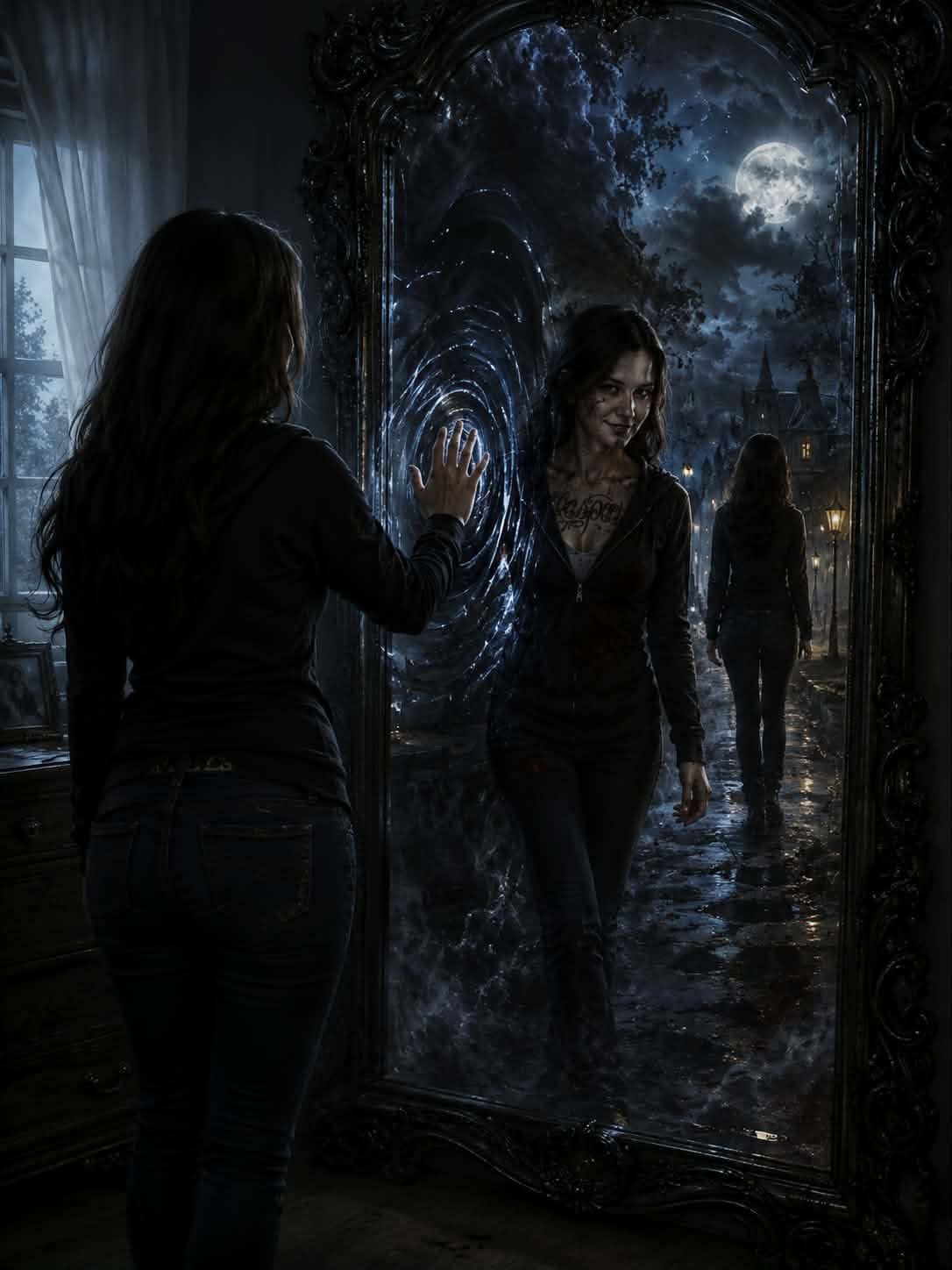 THROUGH THE MIRROR artwork
