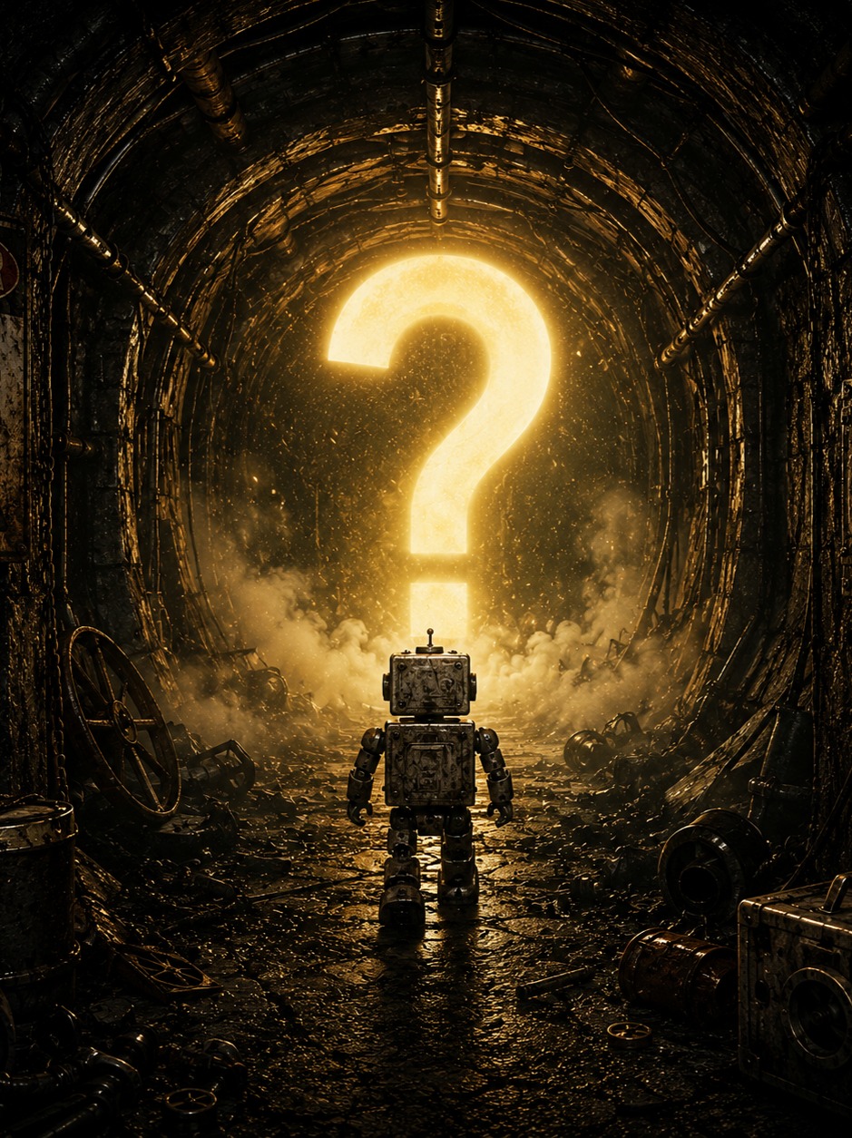 Glowing Questionmark artwork