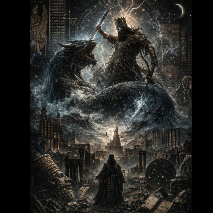 Babylonian Abstraction (On Dividing Tiamat) artwork