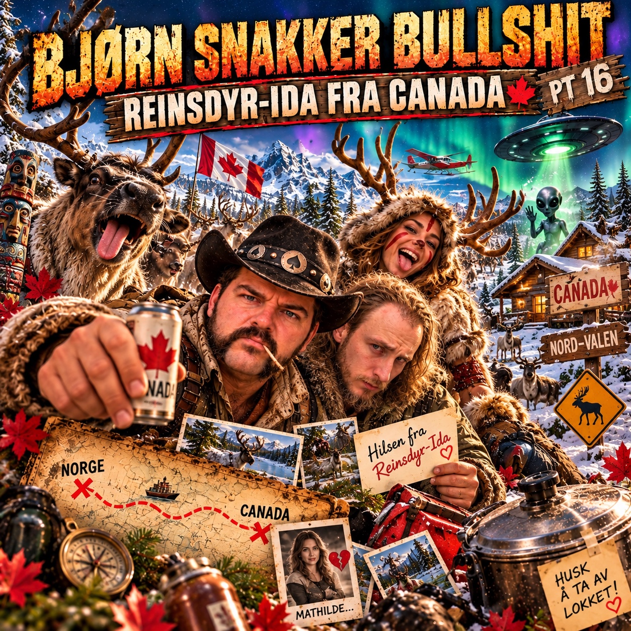 BJØRN SNAKKER BULLSHIT – PT 16  REINSDYR-IDA FRA CANADA artwork