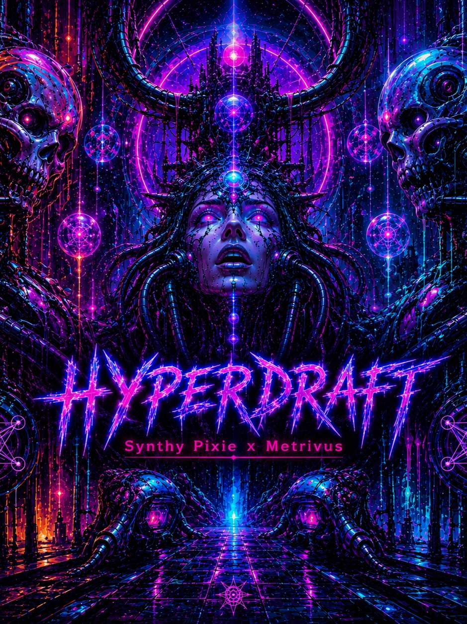 Hyperdraft - Synthy Pixie x Metrivus // Mashup artwork
