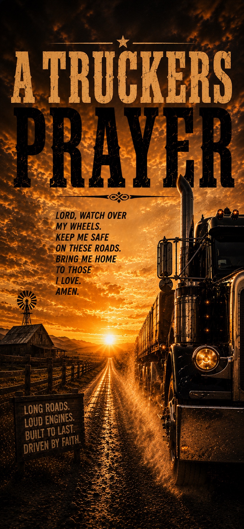 A Truckers Prayer artwork
