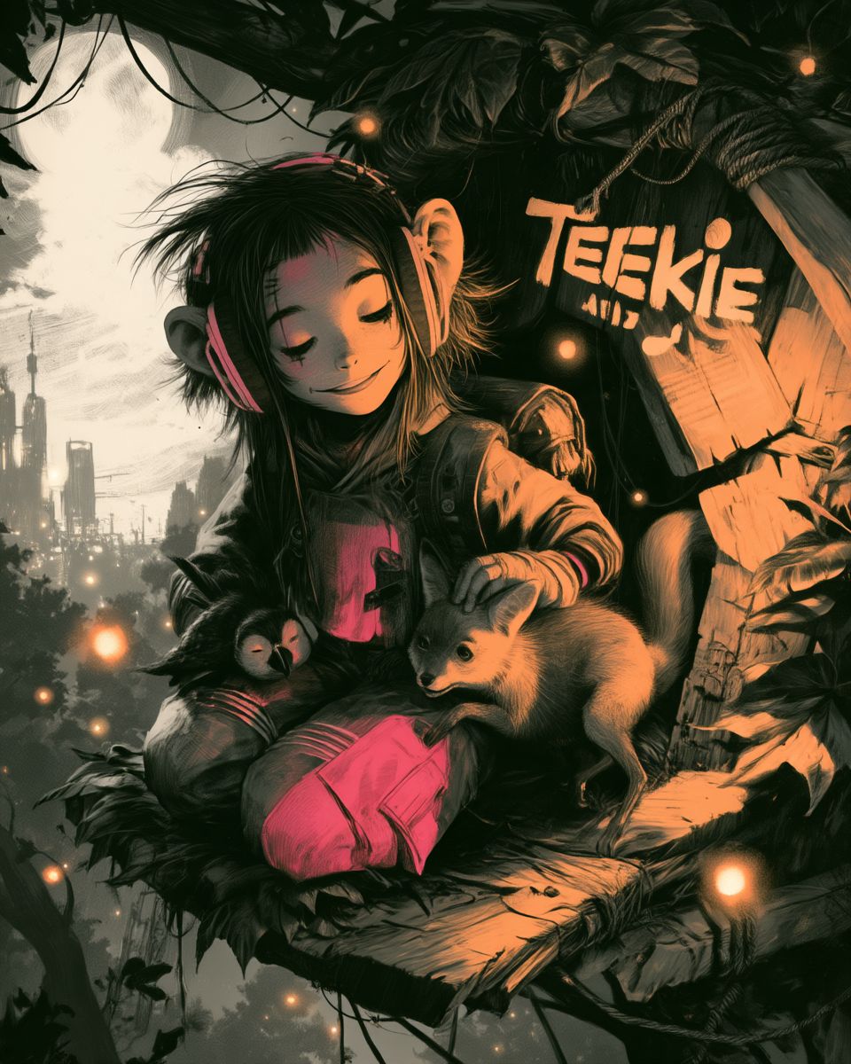 Tekkie just want be friend 🐒 artwork