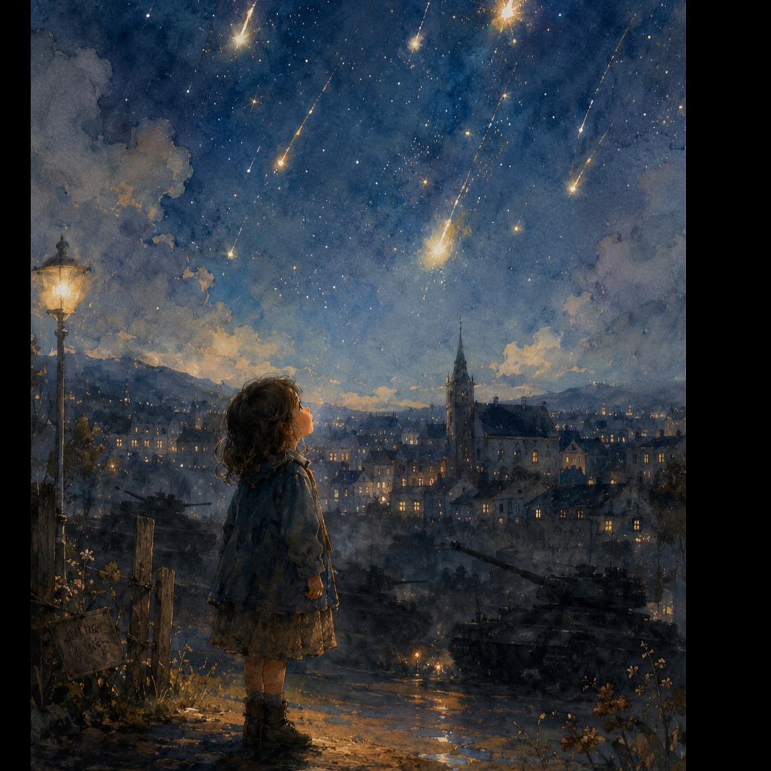 a blanket of falling stars artwork