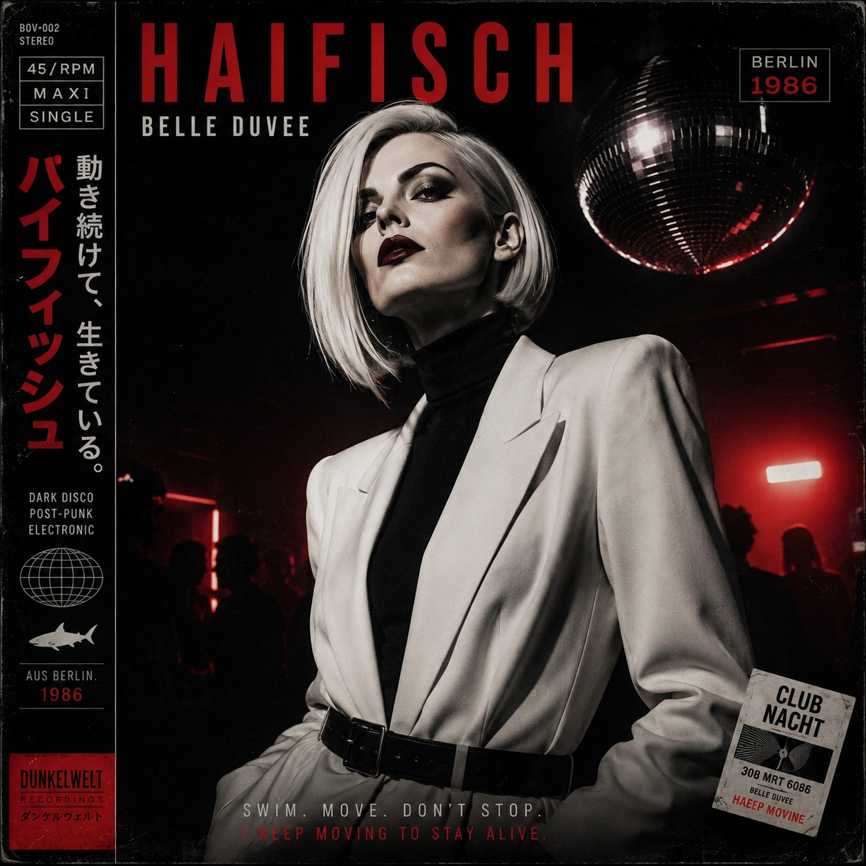 Haifisch (1986) 12-inch single artwork