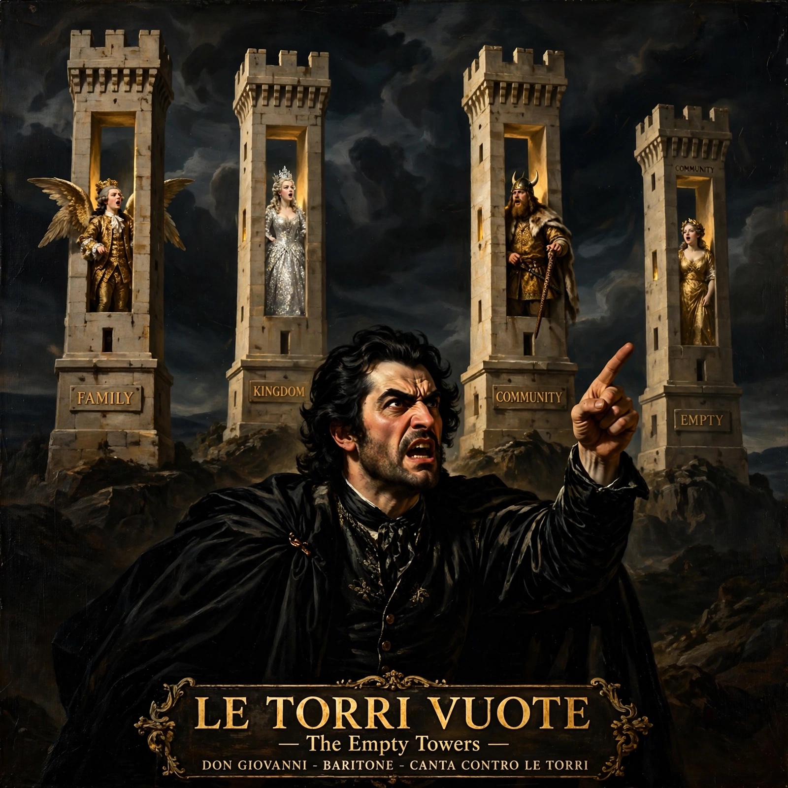 TITLE: LE TORRI VUOTE (The Empty Towers) artwork
