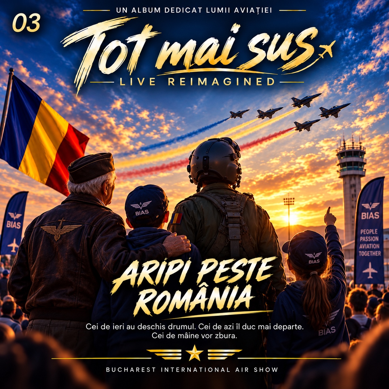 CD 03 ARIPI PESTE ROMÂNIA - Modern Melodic Rock Airshow artwork