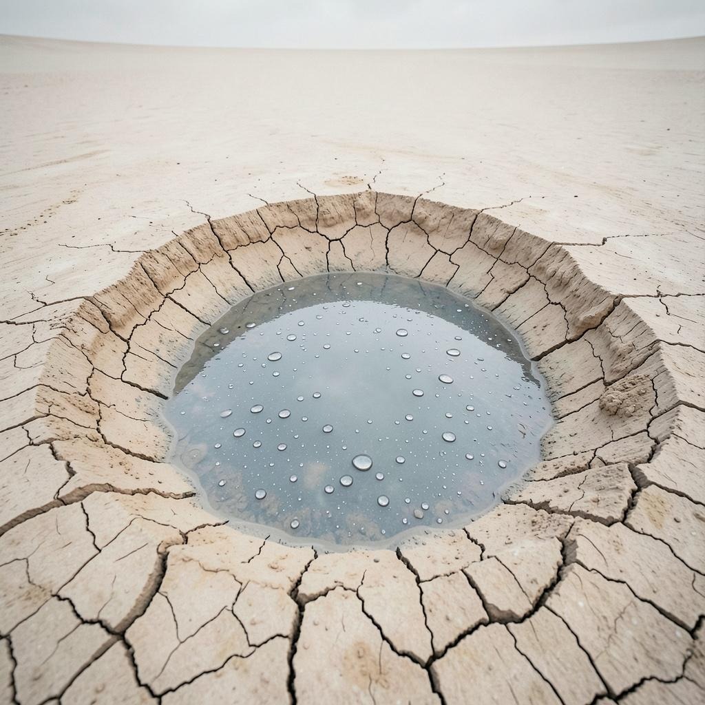 Raindrops in the Desert (Healing Soundscapes album) artwork