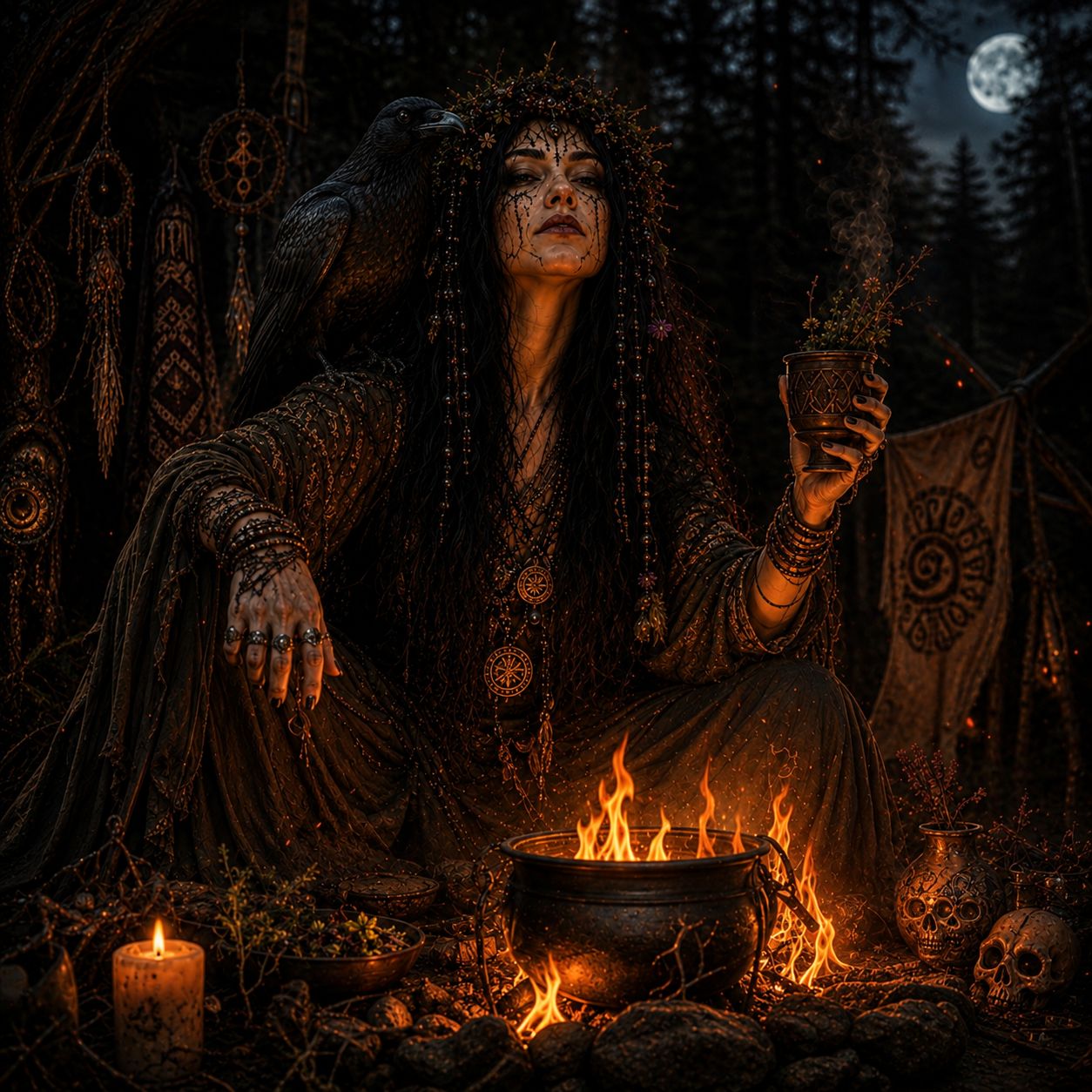 Don't Wake the Witch 🐦‍⬛ 💀 artwork
