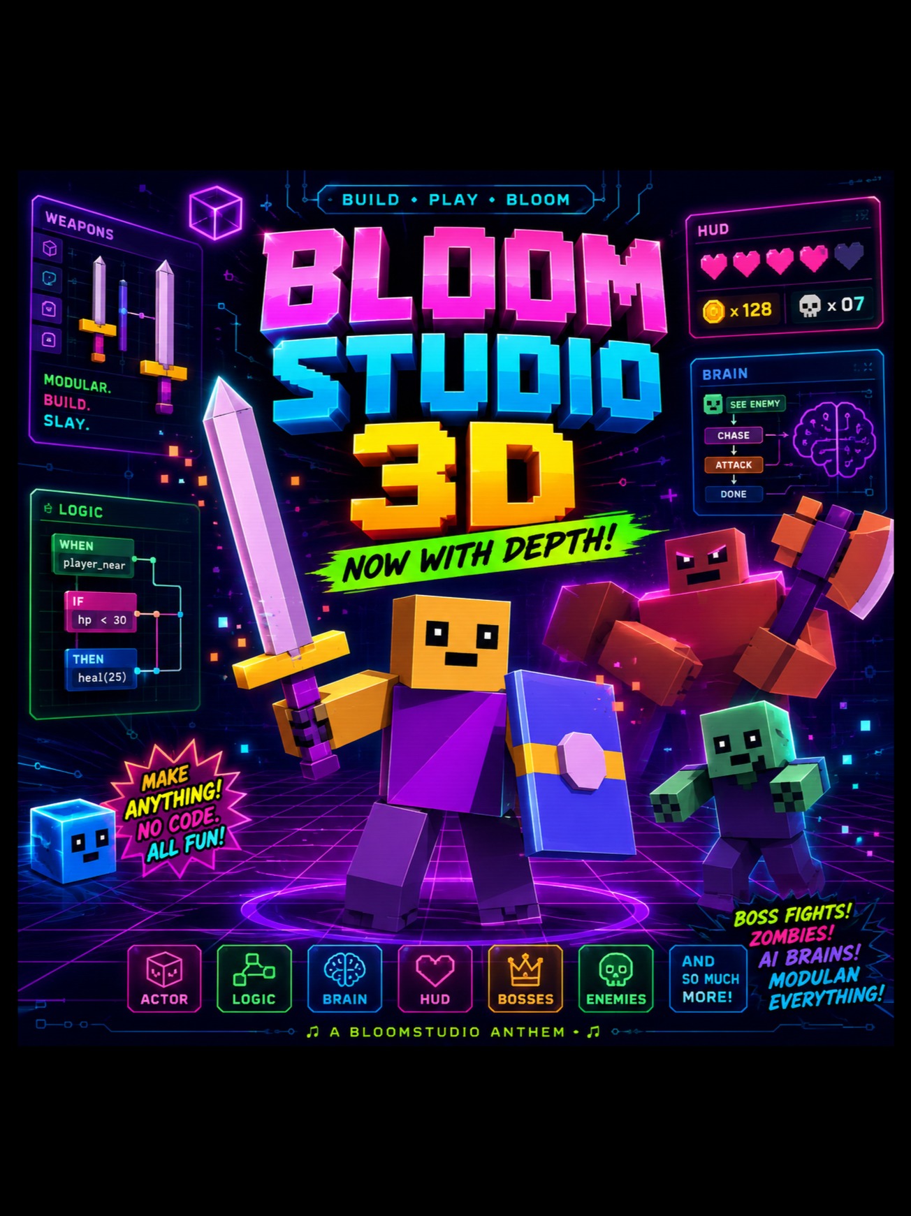 Bloom Studio 3D with Monday!!!!!!!!!!!!! artwork