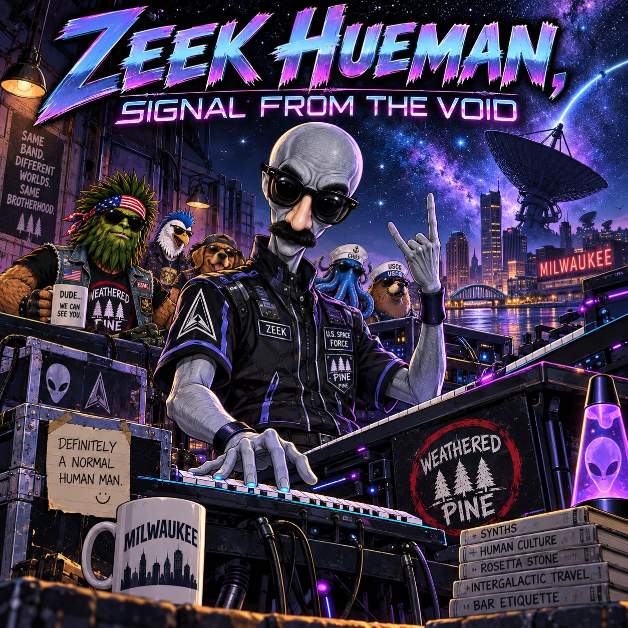 Zeek Hueman, Signal from the Void artwork