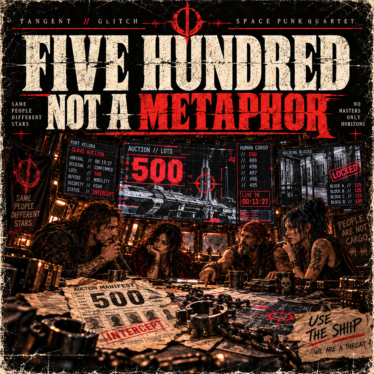 FIVE HUNDRED ARE NOT A METAPHOR artwork