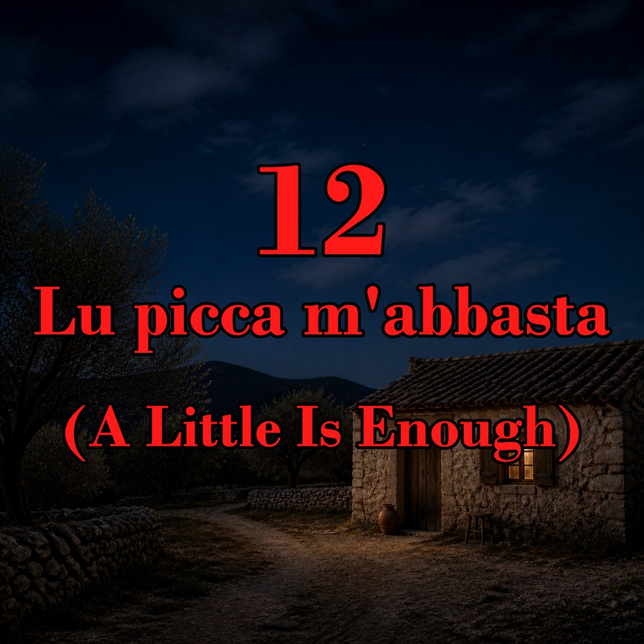 12 - Lu picca m'abbasta (A Little Is Enough) artwork