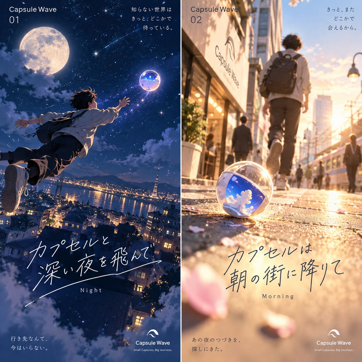 カプセルと深い夜を飛んで artwork