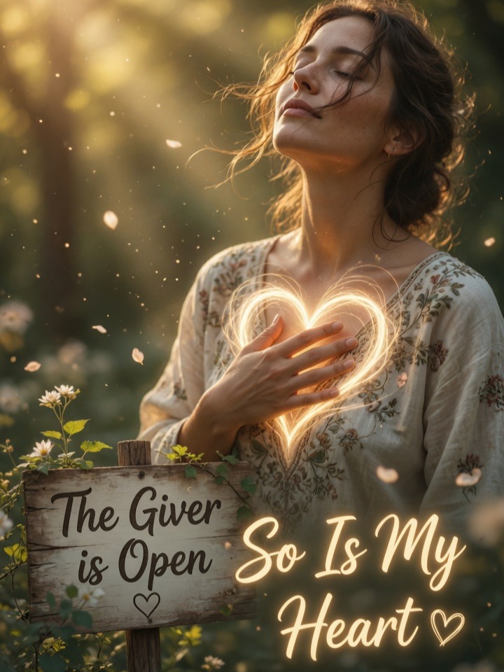 The Giver is Open ~ So Is My Heart
