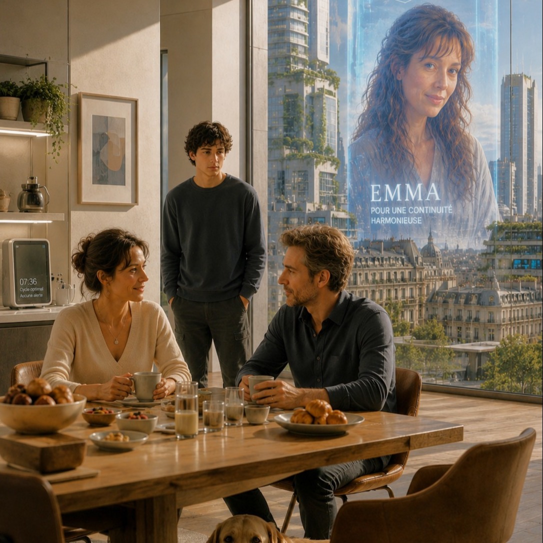 A Normal Family  - Sophie, Marc, Lucas and Rex artwork