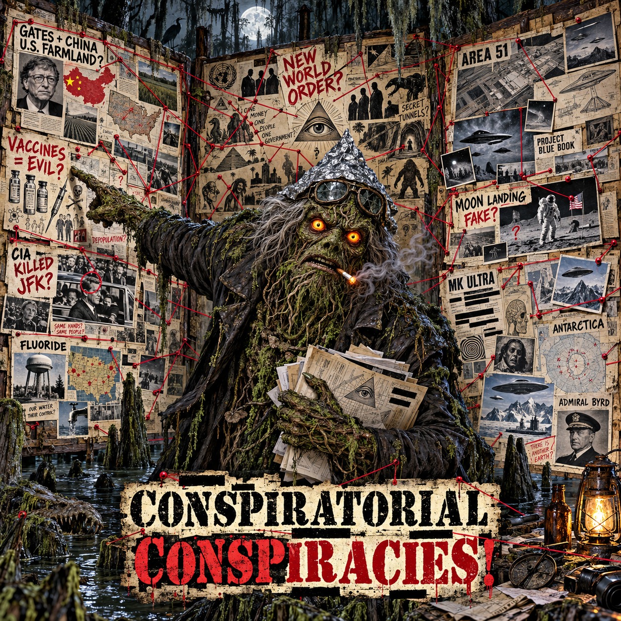 Conspiratorial Conspiracies! WIP artwork