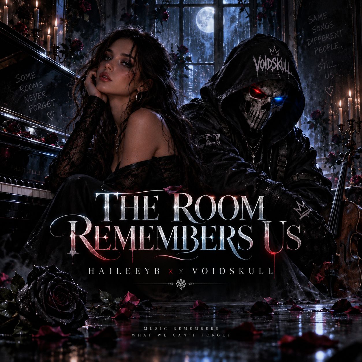 The Room Remembers Us — HaileeyB x VoidSkull artwork