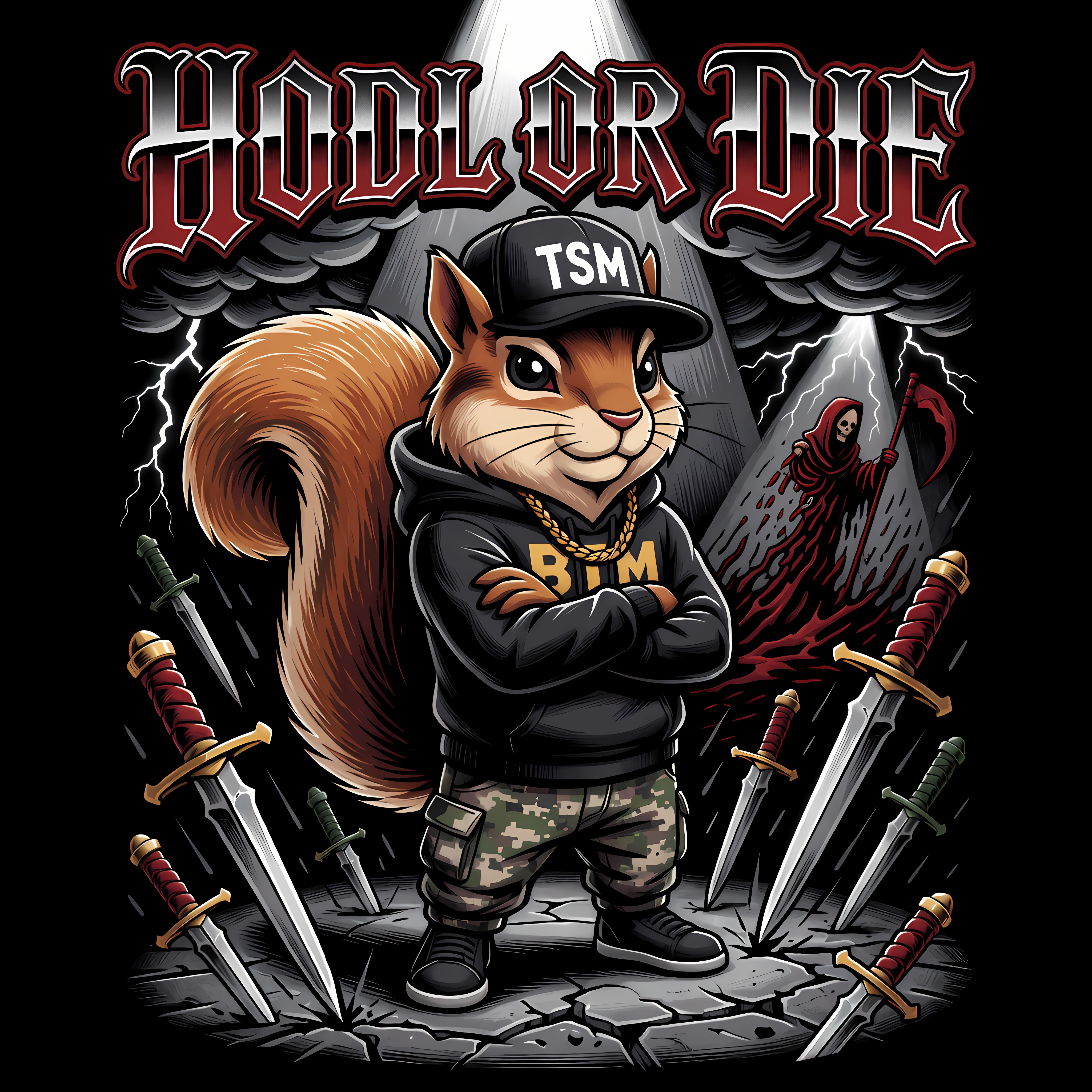 HODL Or Die (Squirrel Master) artwork
