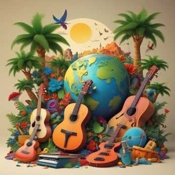 Image for Around the World in 80 songs!