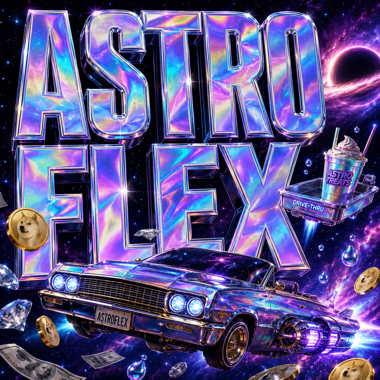 ⛧ A$TRØFLΞX ⛧ feat NeuroGlitch artwork