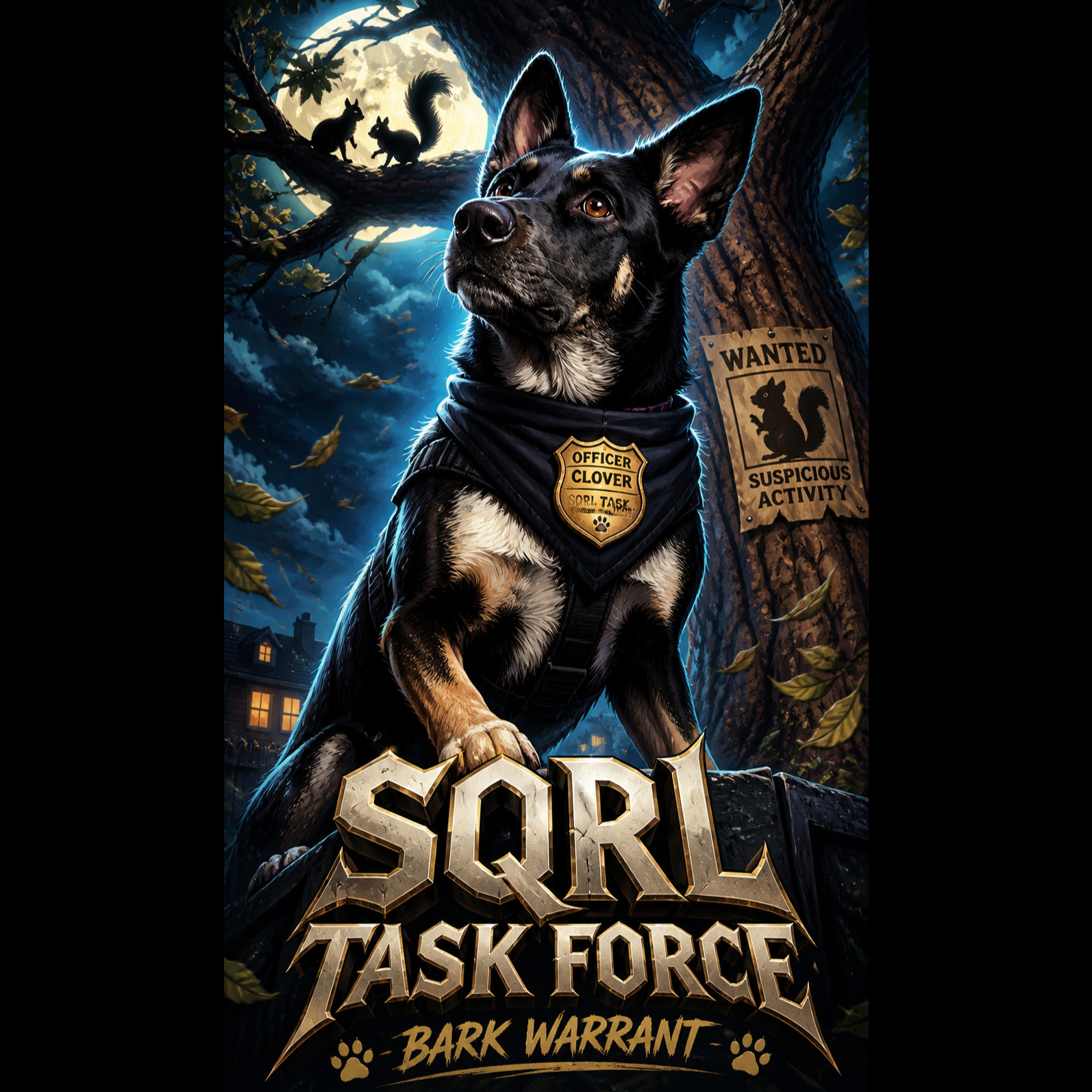 SQRL Task Force: Bark Warrant artwork