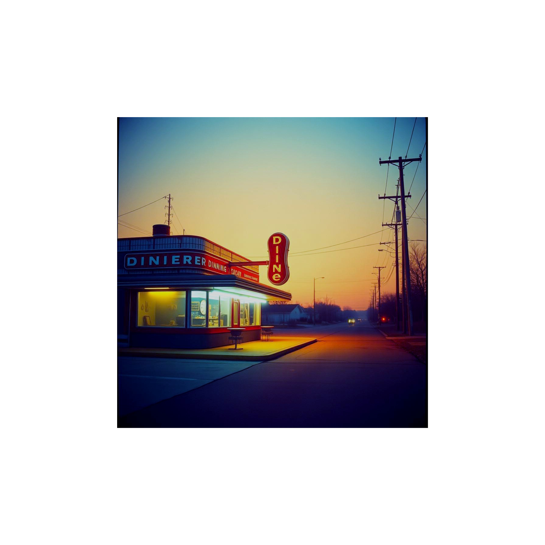 Back in my little town artwork