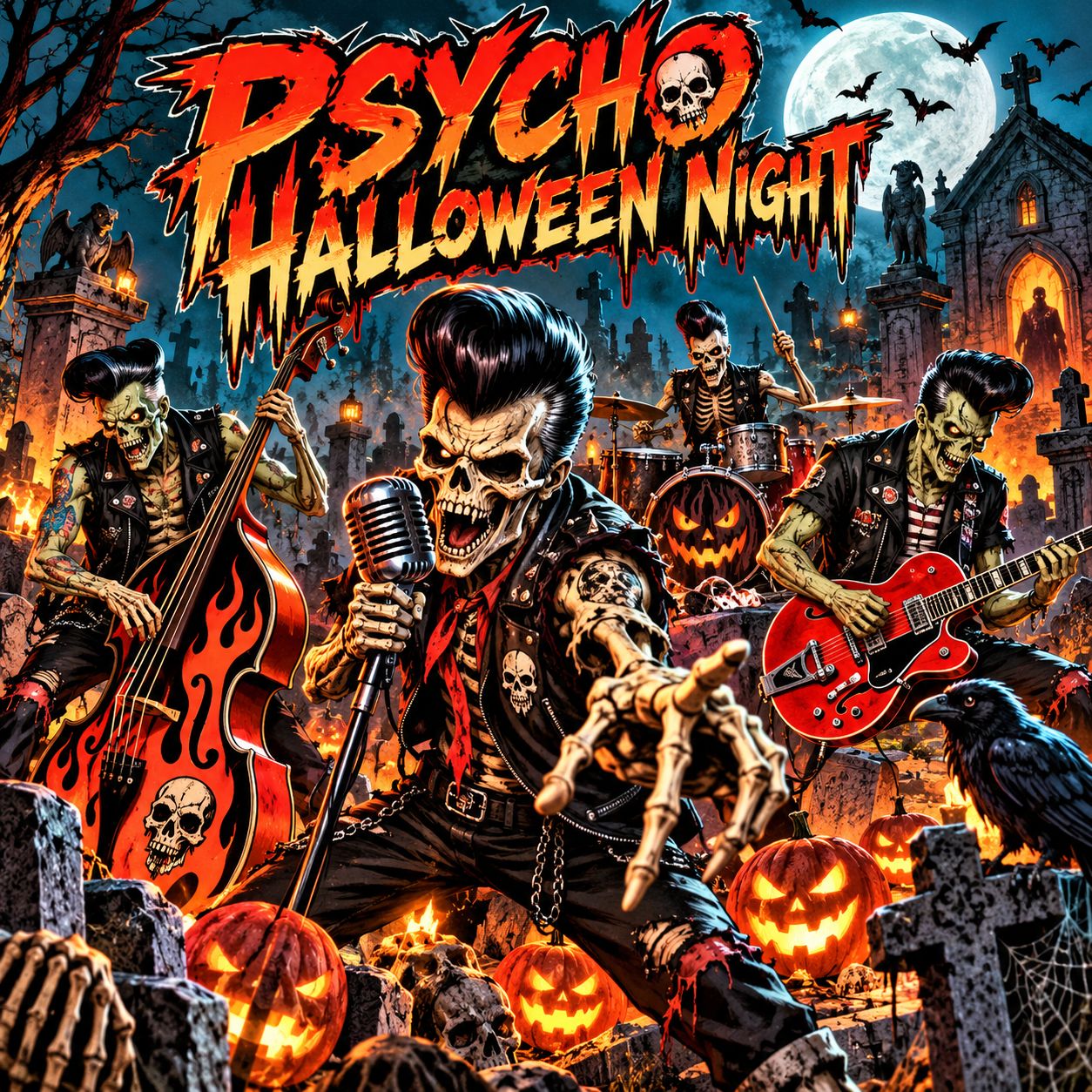 Psycho Halloween Night artwork