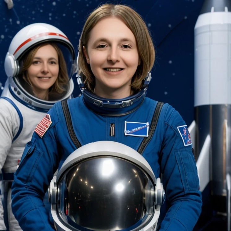 Blue Blue Astronaut artwork