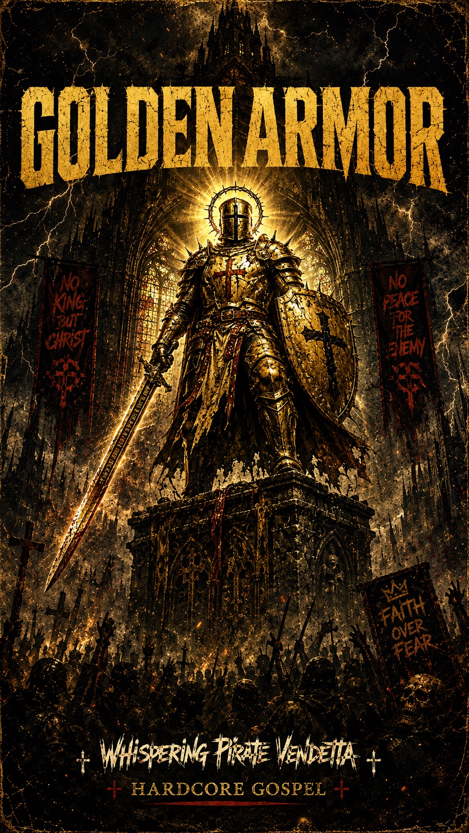 GOLDEN ARMOR // Twelve Against One (Hardcore Vigil) artwork