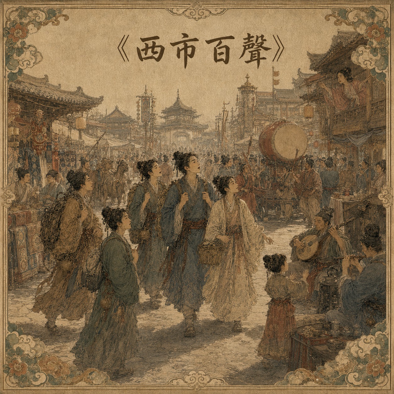 3.《西市百聲》(Ancient Chinese) artwork