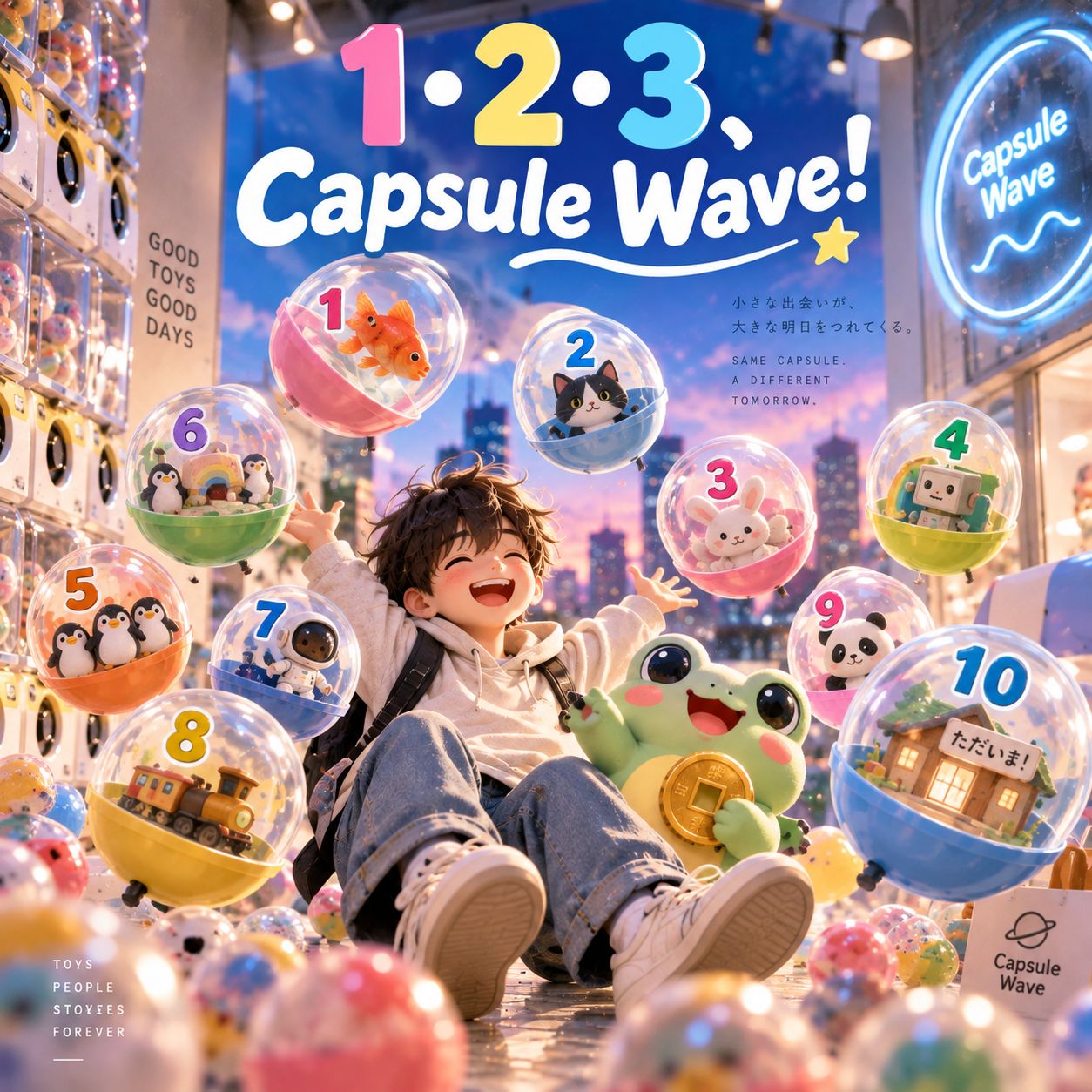 1・2・3、Capsule Wave! artwork