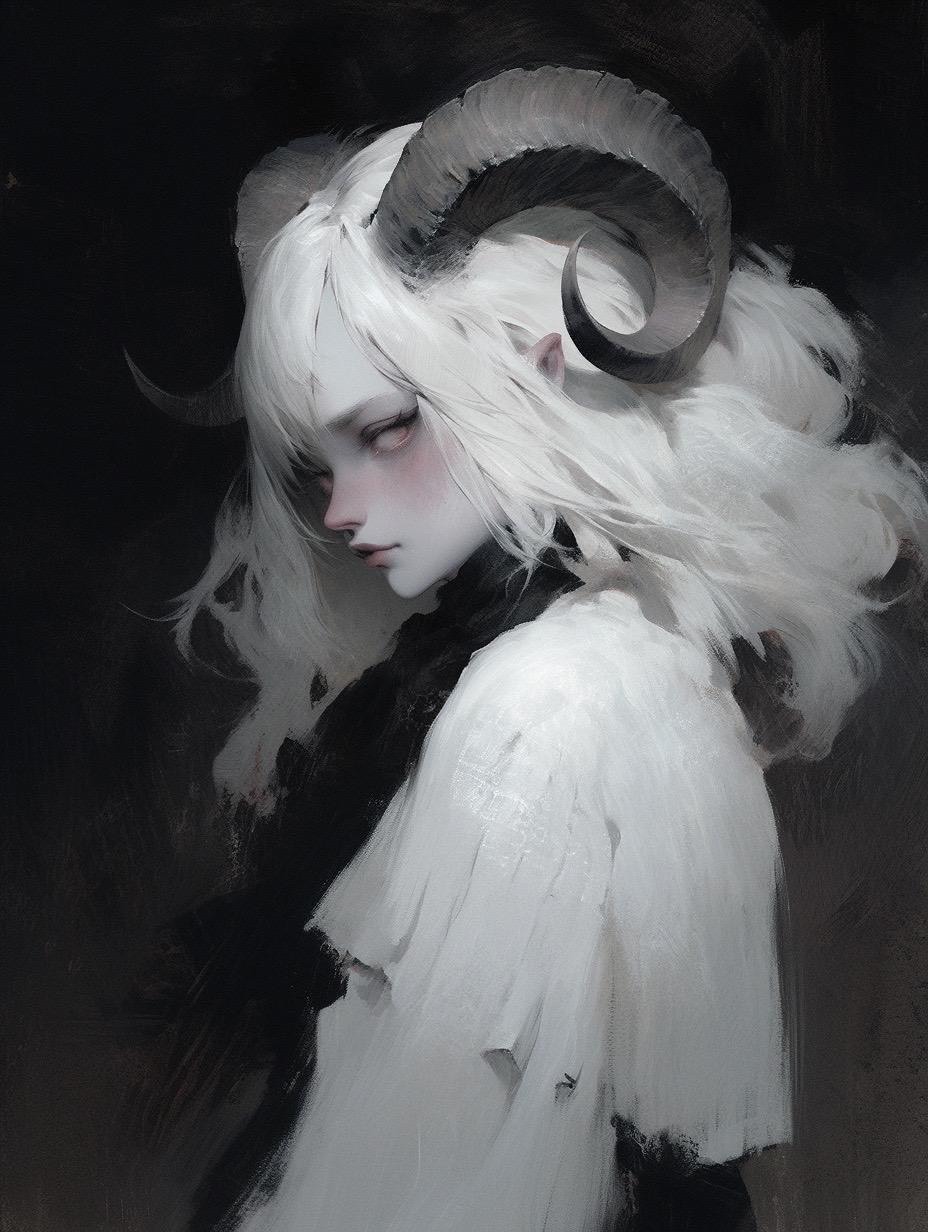 臭臉大白羊 artwork