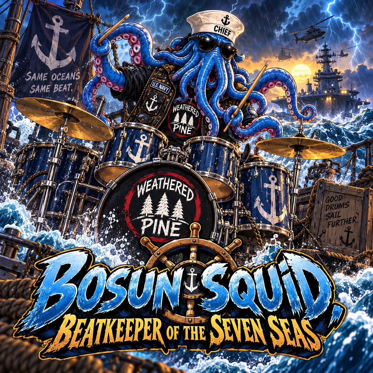 Bosun Squid, Beatkeeper of the Seven Seas artwork