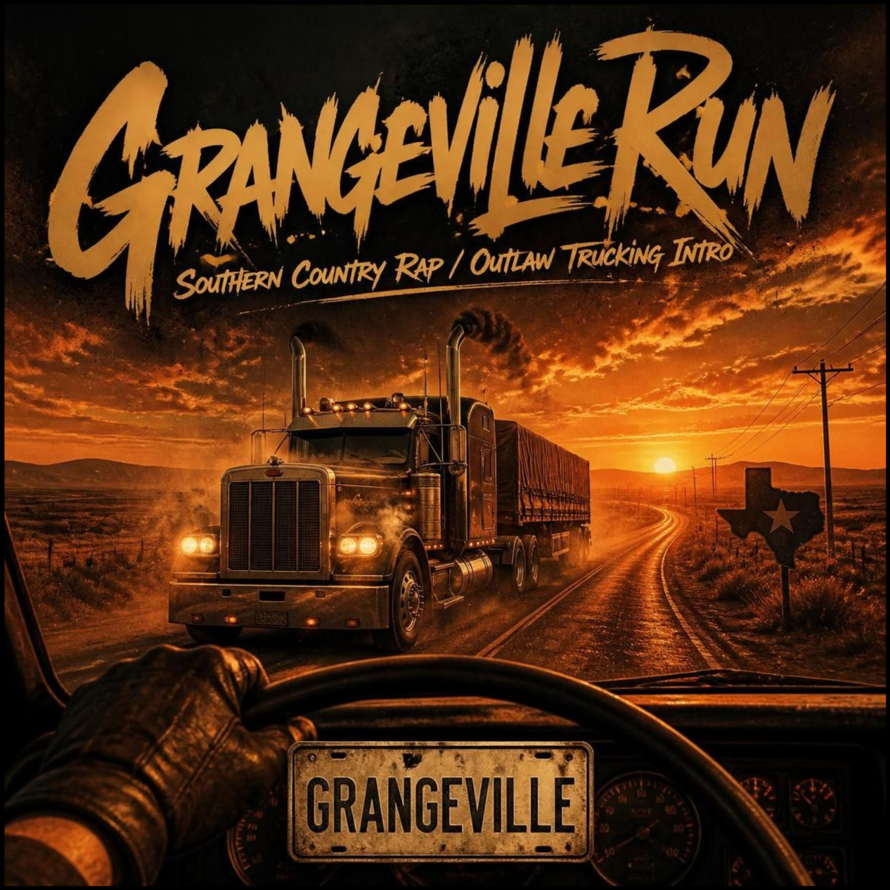“Lufkin to Grangeville Run” — Southern Country Rap / Outlaw Trucking artwork