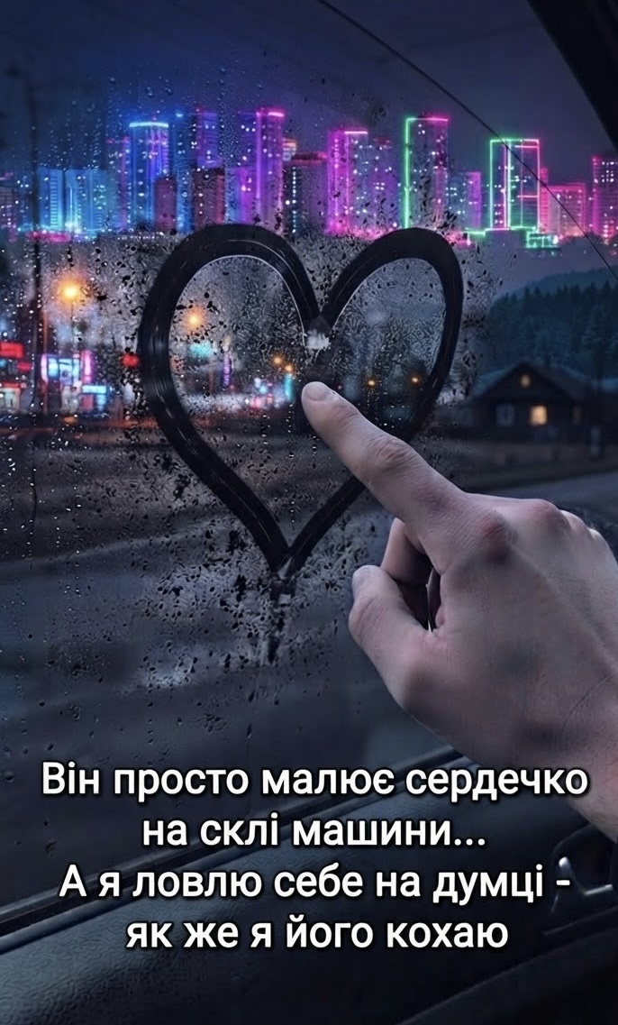 Ти малюєш сердечко на склі artwork