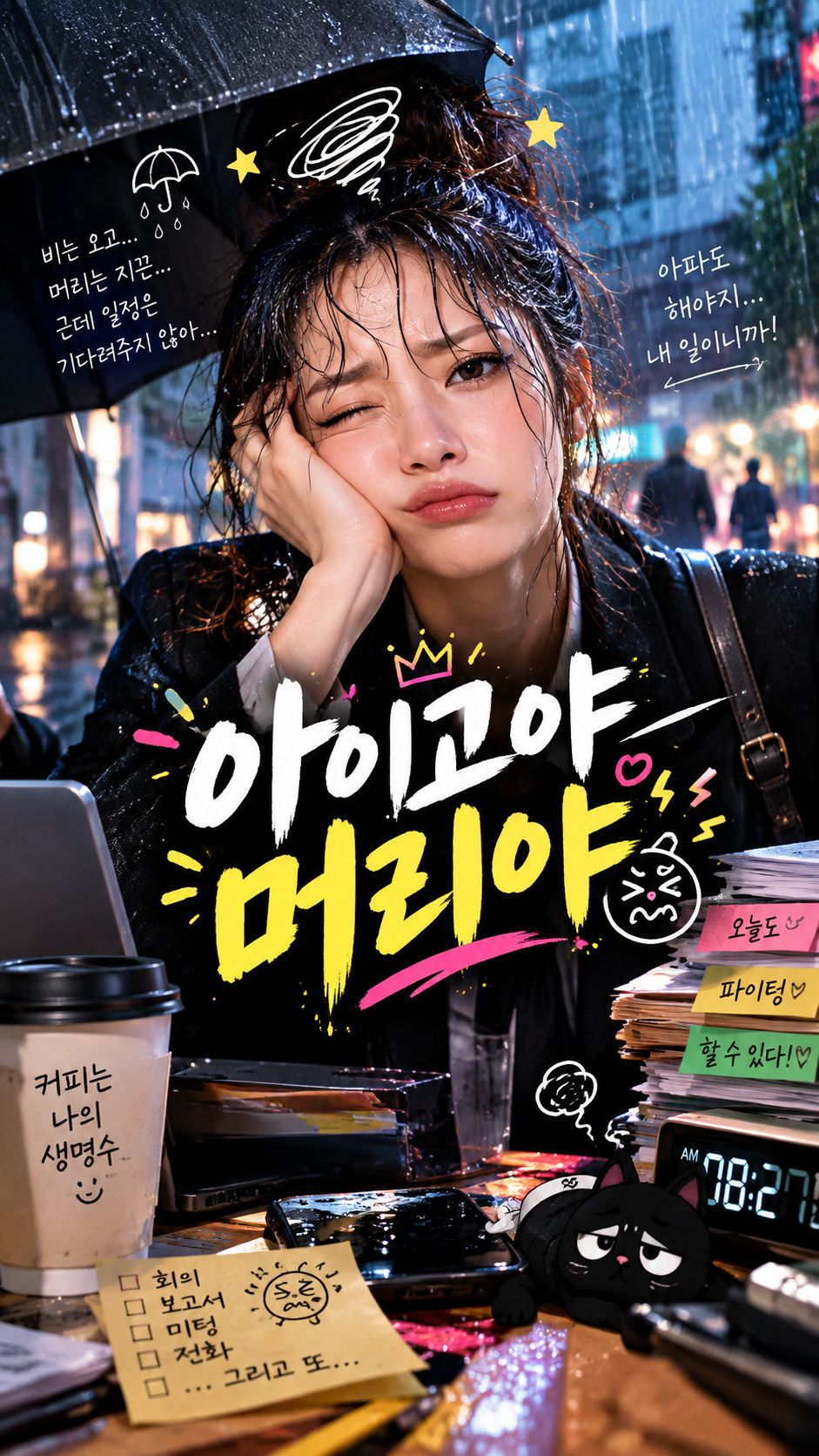 아이고야 머리야 artwork