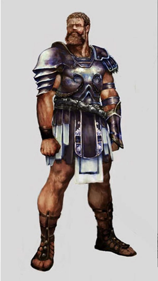 Kratos vs Theseus artwork