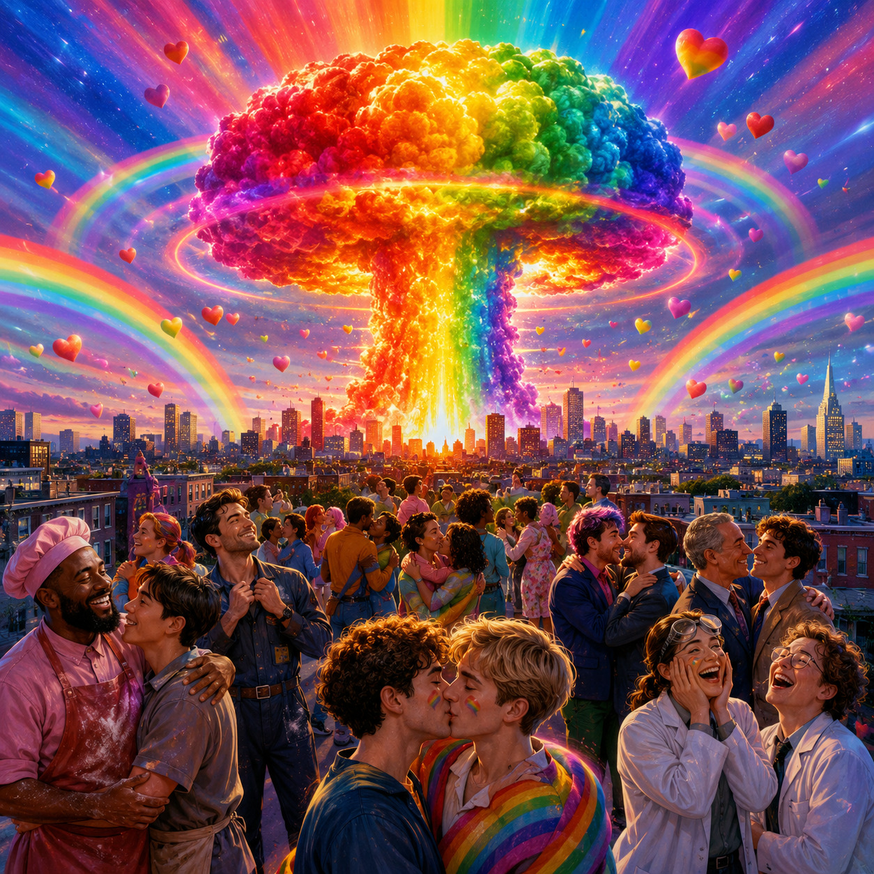 The Rainbow Nuke artwork