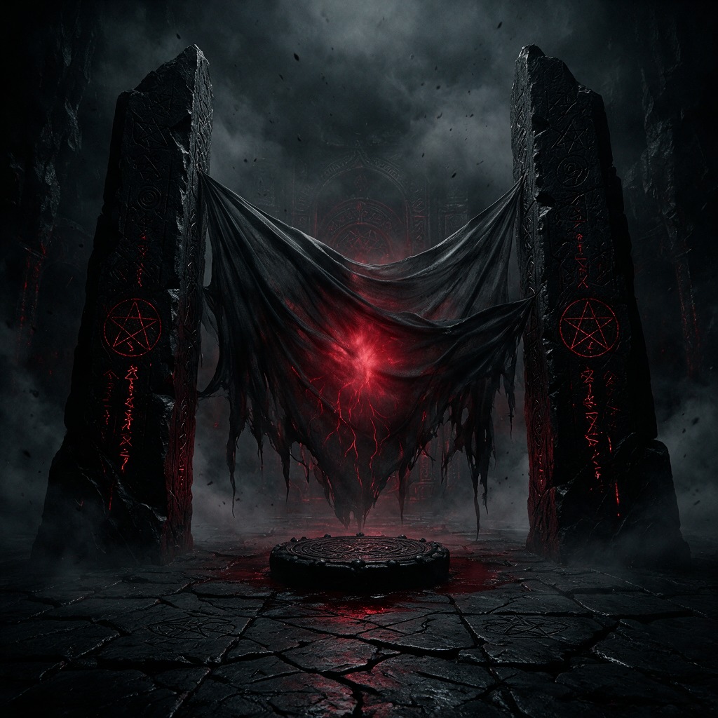 Veil Between Pillars artwork