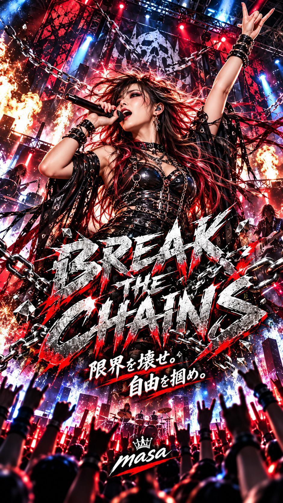 『Break The Chains』#ﾗｲﾌﾞdeｱｹﾞage! artwork