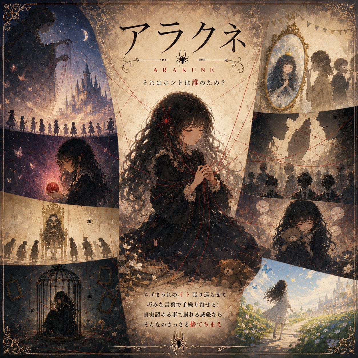 アラクネ side D - Picture-book style artwork