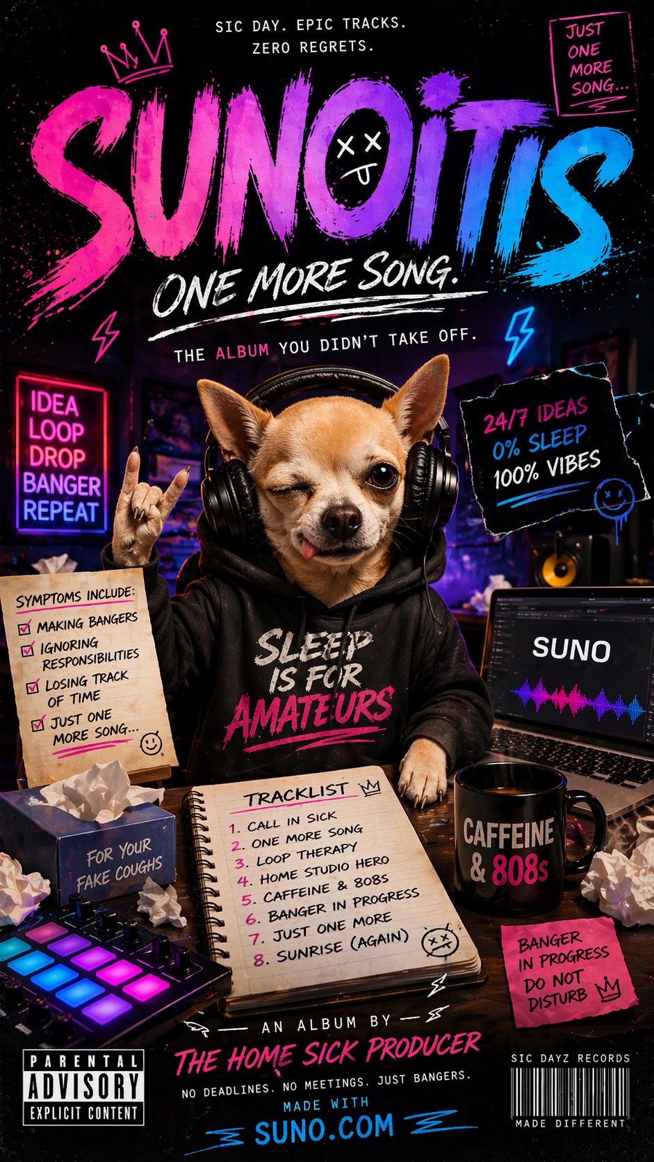 I got Sunoitis artwork