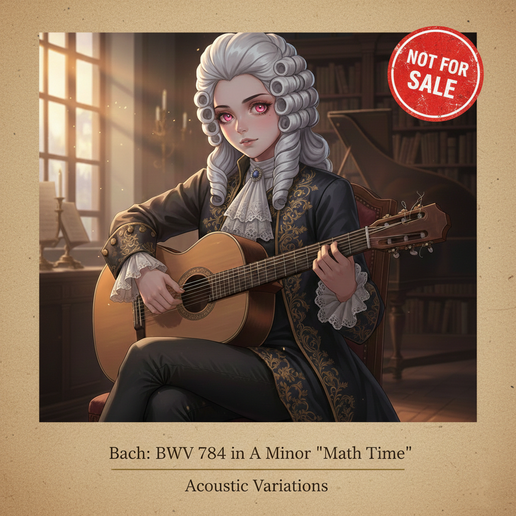 Bach: BWV 784 in A Minor "Math Time" artwork