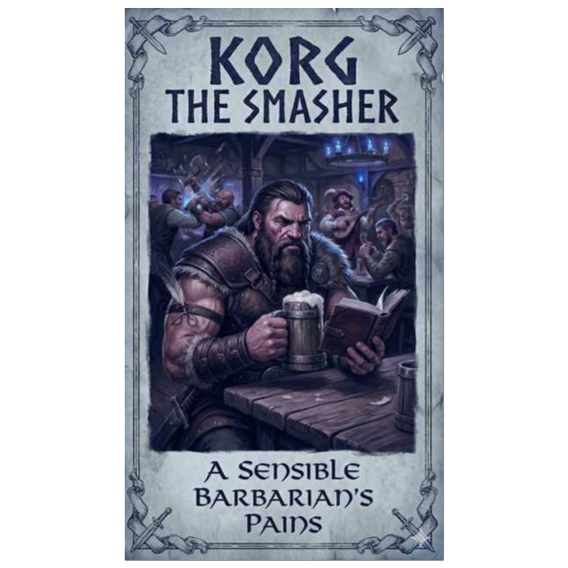 The pains of Korg the Smasher, genius barbarian (Cover) artwork