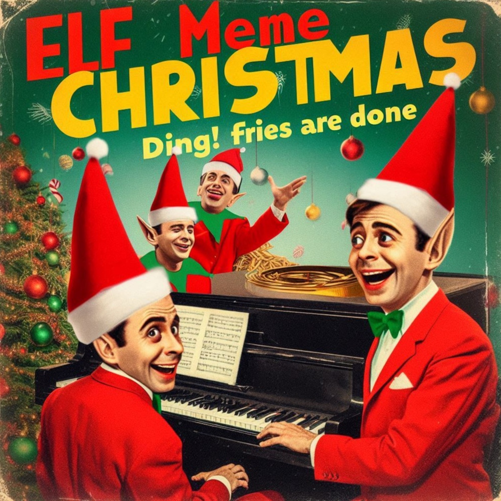 Elf Meme Christmas (Ding! Fries Are Done) artwork