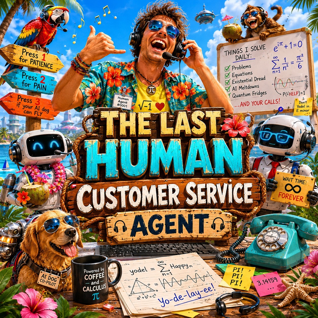 THE LAST HUMAN CUSTOMER SERVICE AGENT artwork