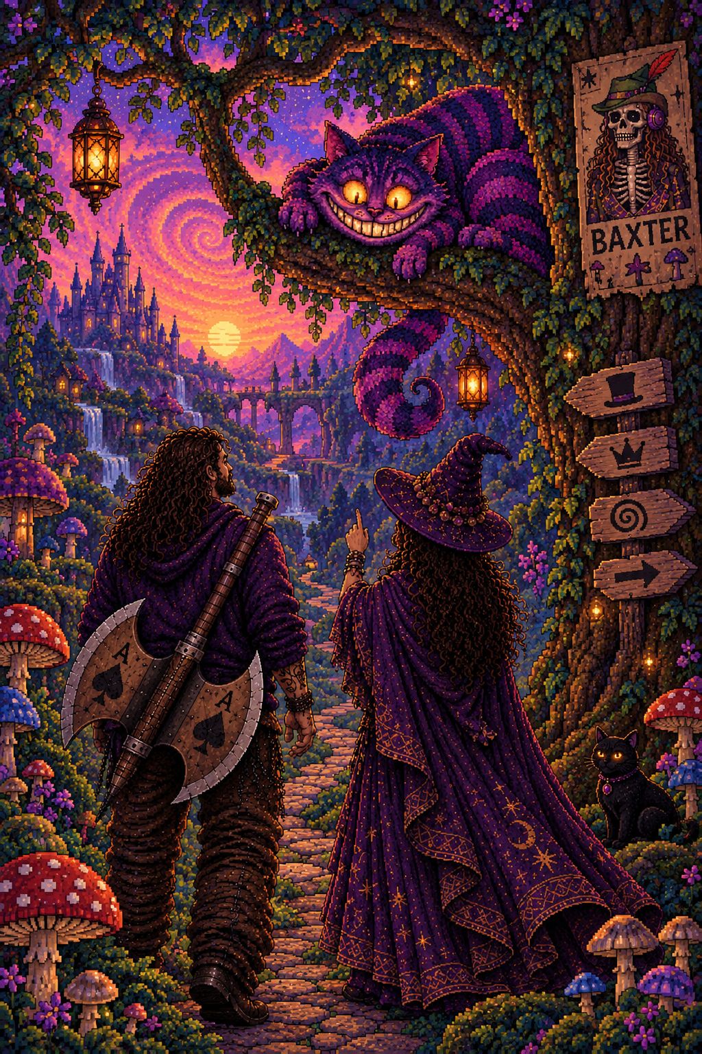 Stuck Down The Rabbit Hole: Cheshire Cat artwork